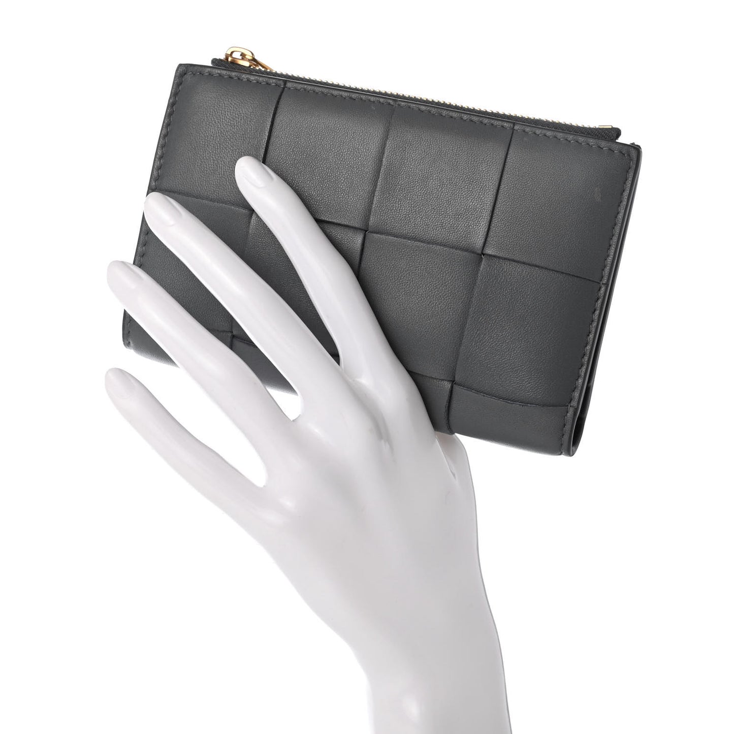 Lambskin Intrecciato Wallet Thunder