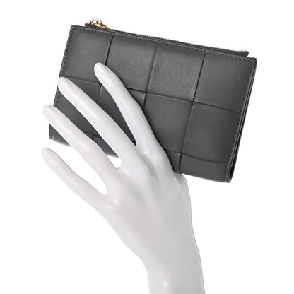 Bottega Veneta Lambskin Intrecciato Wallet Thunder 2 of 7