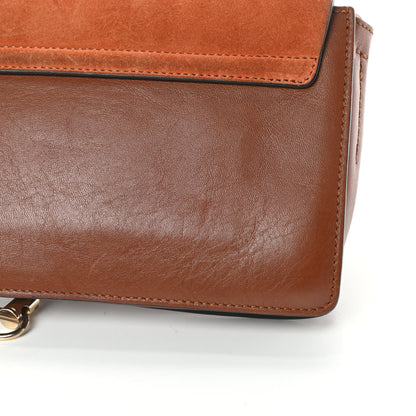 Chloe Suede Calfskin Small Faye Shoulder Bag Tobacco 12 of 13