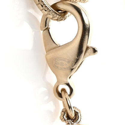 Chanel Pearl Crystal CC Bracelet Gold 5 of 5