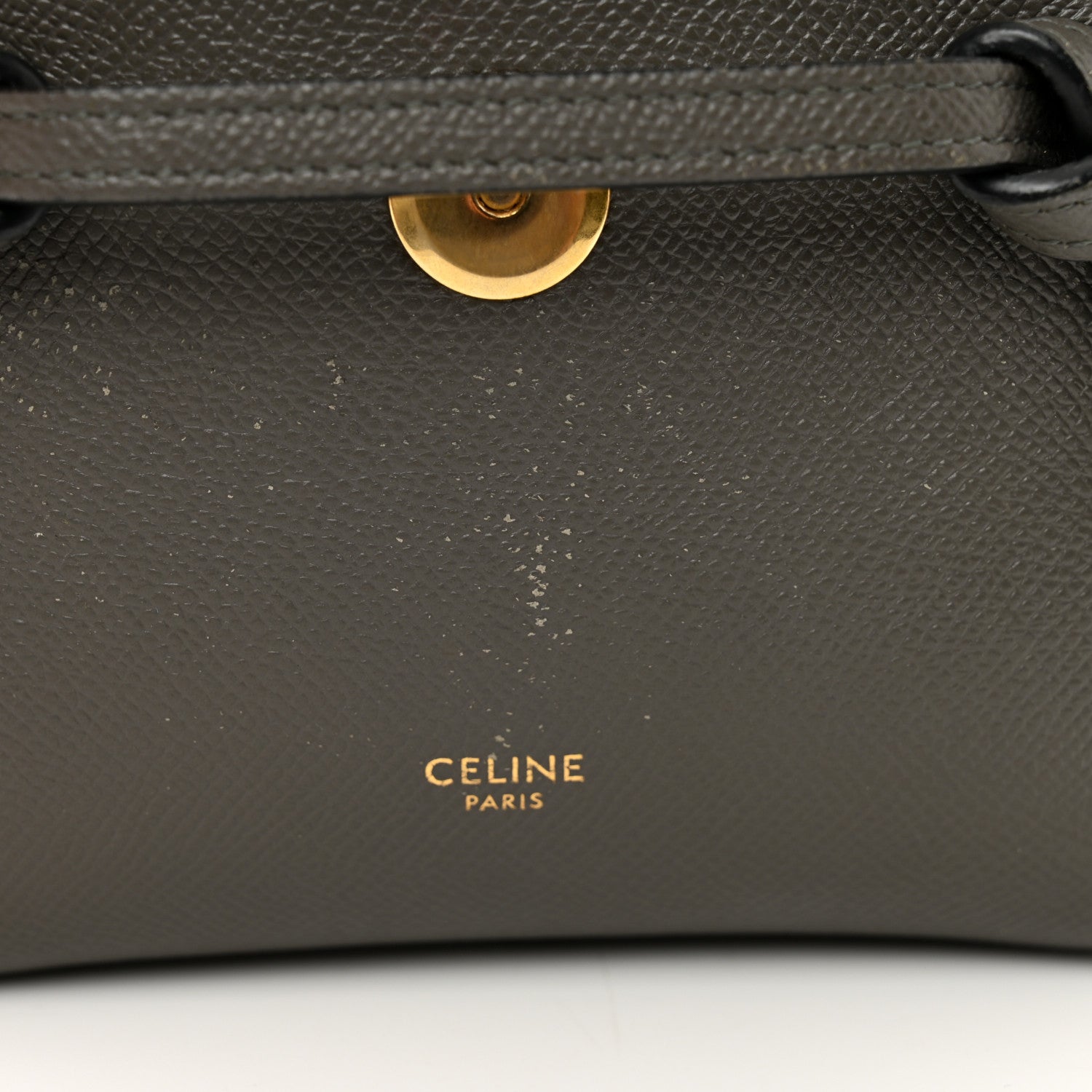 Celine Grained Calfskin Pico Belt Bag Grey 10 of 11