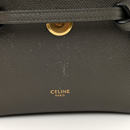 Celine Grained Calfskin Pico Belt Bag Grey 10 of 11