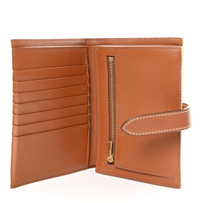 Celine Canvas Triomphe Medium Strap Wallet White 5 of 13