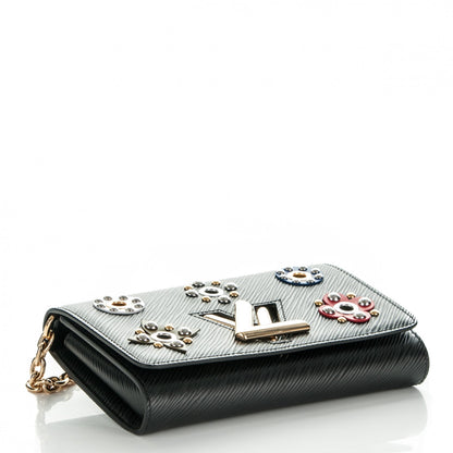 Louis Vuitton Epi Twist Chain Wallet Black 4 of 6
