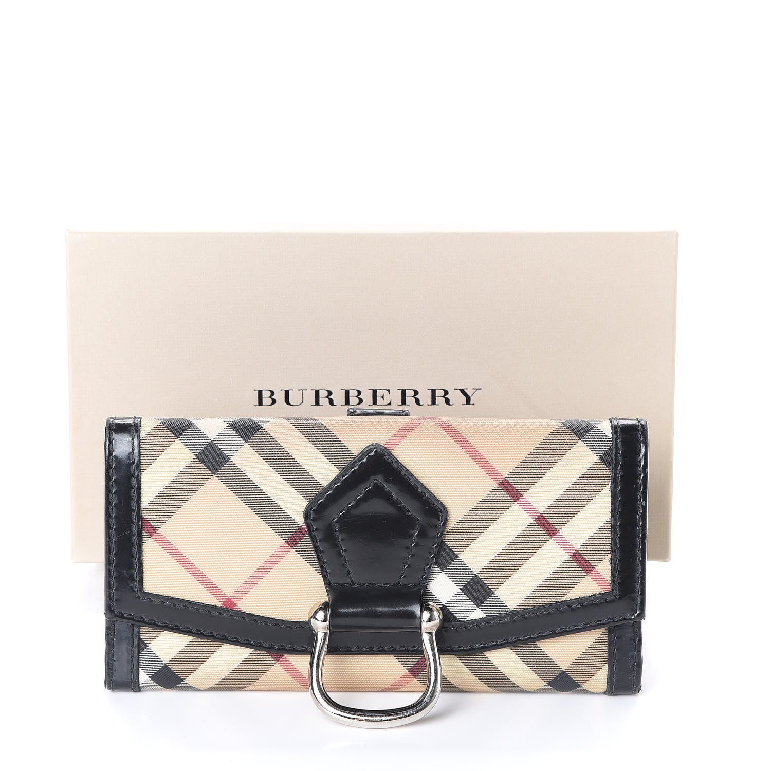 Burberry Nova Check Penrose Continental Wallet Black 14 of 14