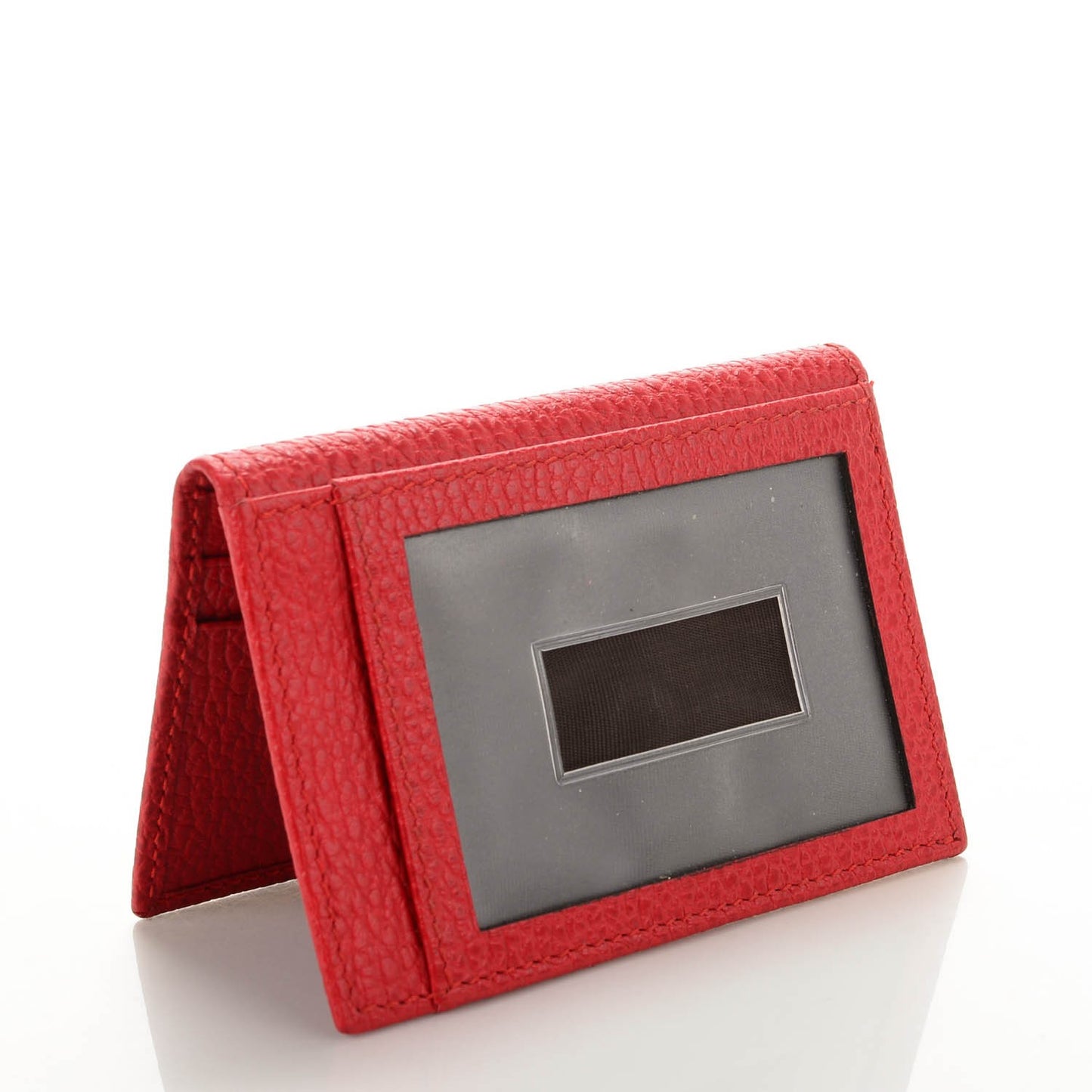 Dollar Calfskin Swing Train Pass Card Case Tabasco