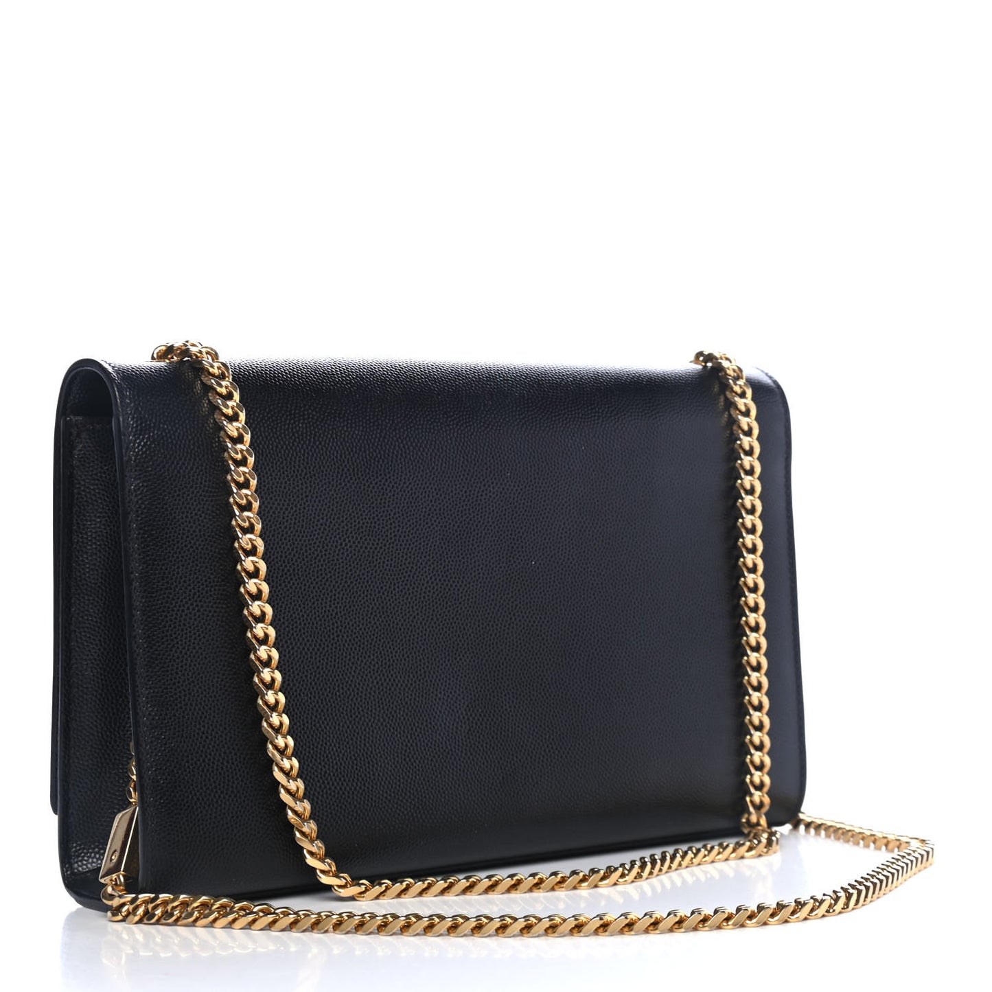 Grain De Poudre Medium Classic Monogram Kate Satchel Black