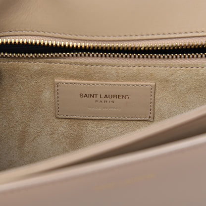 Saint Laurent Smooth Calfskin Medium Classic Monogram Universite Bag Cream 7 of 16
