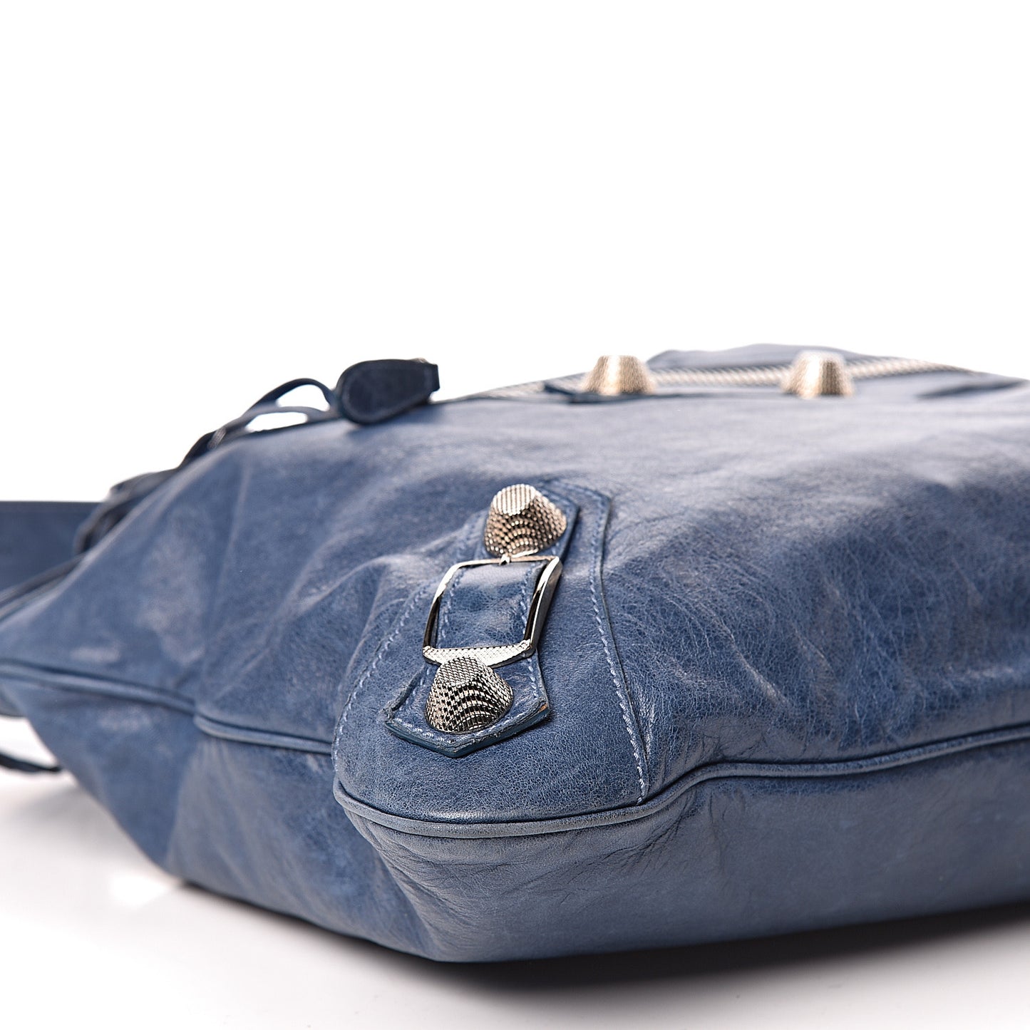 Chevre Giant 21 Silver Hardware Besace Hobo Bleu Jean