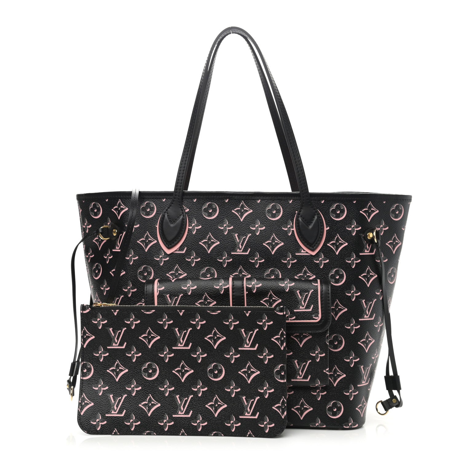 Louis Vuitton Monogram Fall For You Neverfull MM Black 1 of 10