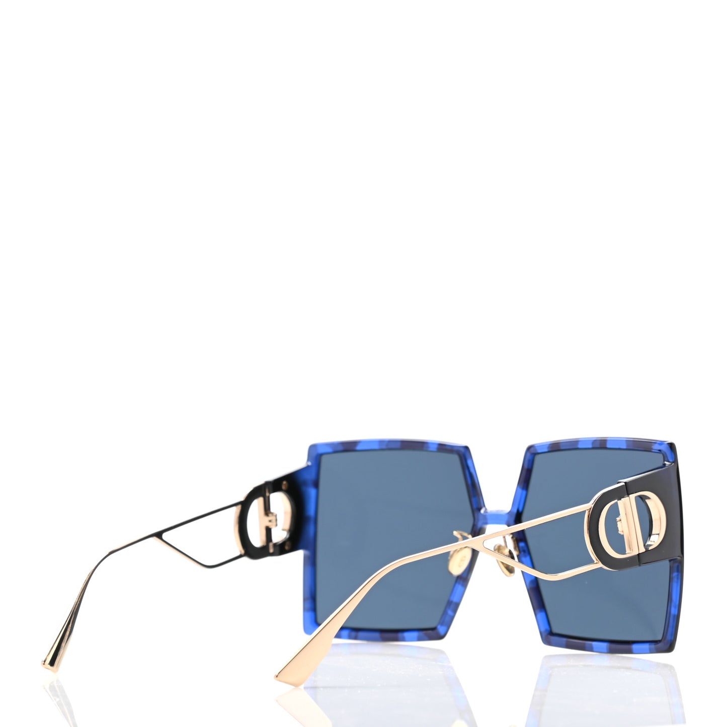 Acetate Square 30 Montaigne Sunglasses Blue