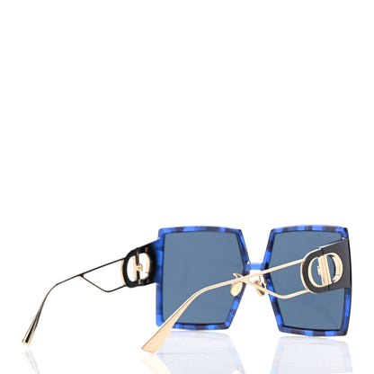 Christian Dior Acetate Square 30 Montaigne Sunglasses Blue 4 of 12