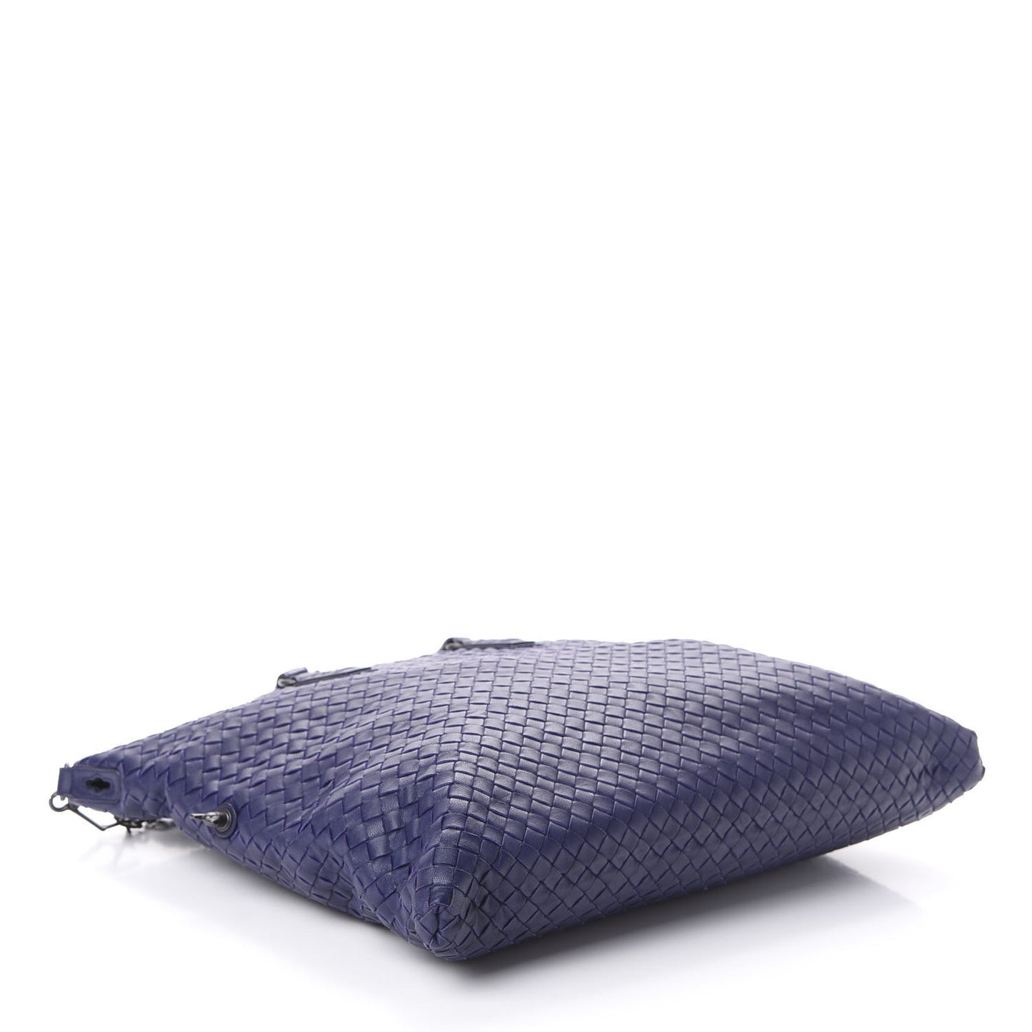 Nappa Intrecciato Medium Convertible Tote Atlantic