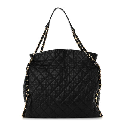 Chanel Calfskin Quilted Large Chain Me Hobo Black 1 of 14