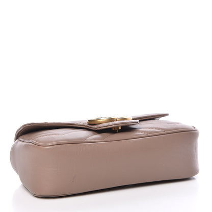 Gucci Calfskin Matelasse Super Mini GG Marmont Shoulder Bag Porcelain Rose 4 of 12