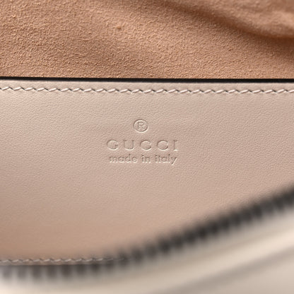 Gucci Calfskin Matelasse Chevron GG Marmont Sling Shoulder Bag Mystic White 6 of 10