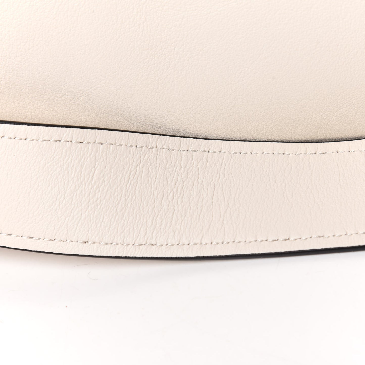 Calfskin Studded Concept Top Handle Bag White