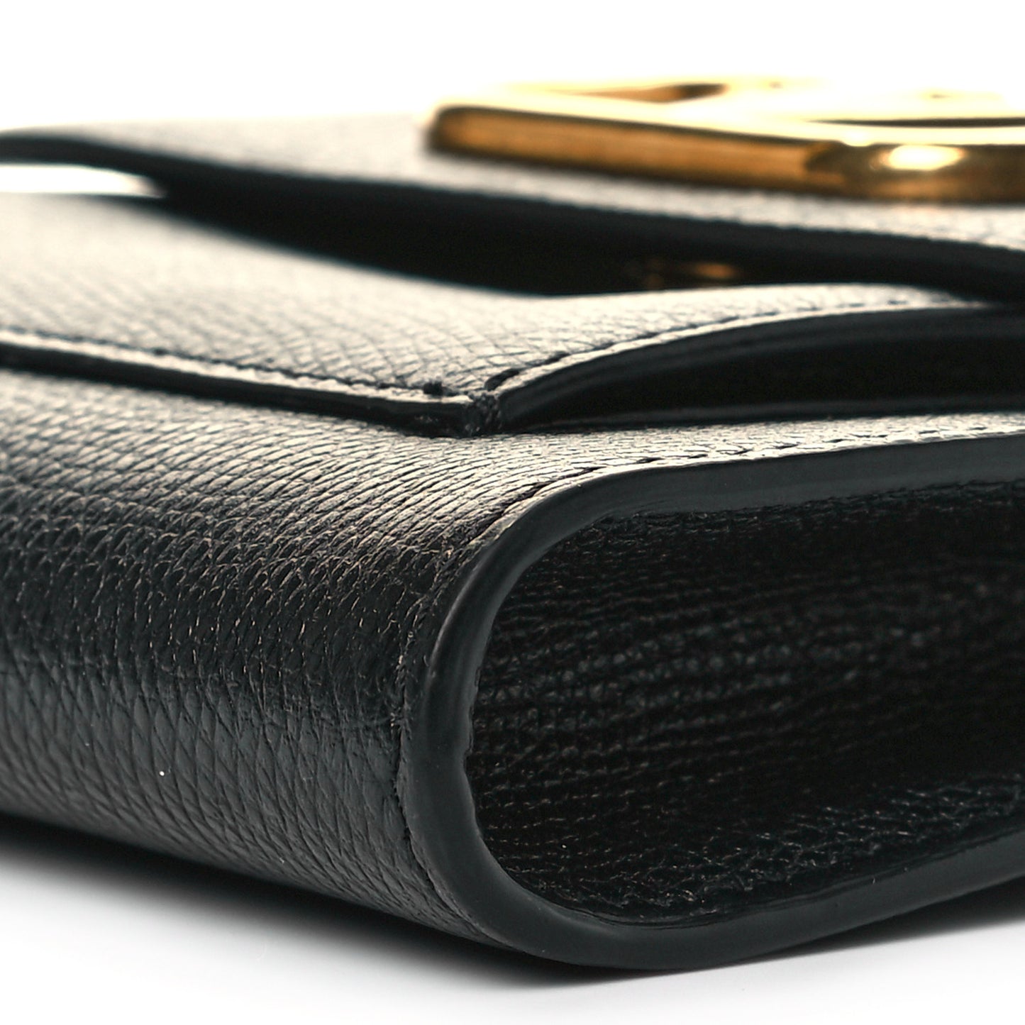 Calfskin VLogo Crossbody Bag Black