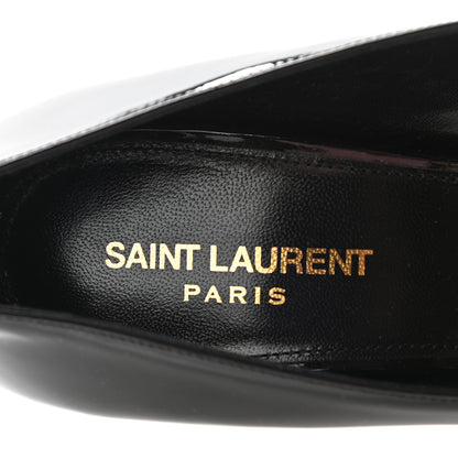 Saint Laurent Patent Calfskin Opyum 85 Pumps 39.5 Black Gold 7 of 8
