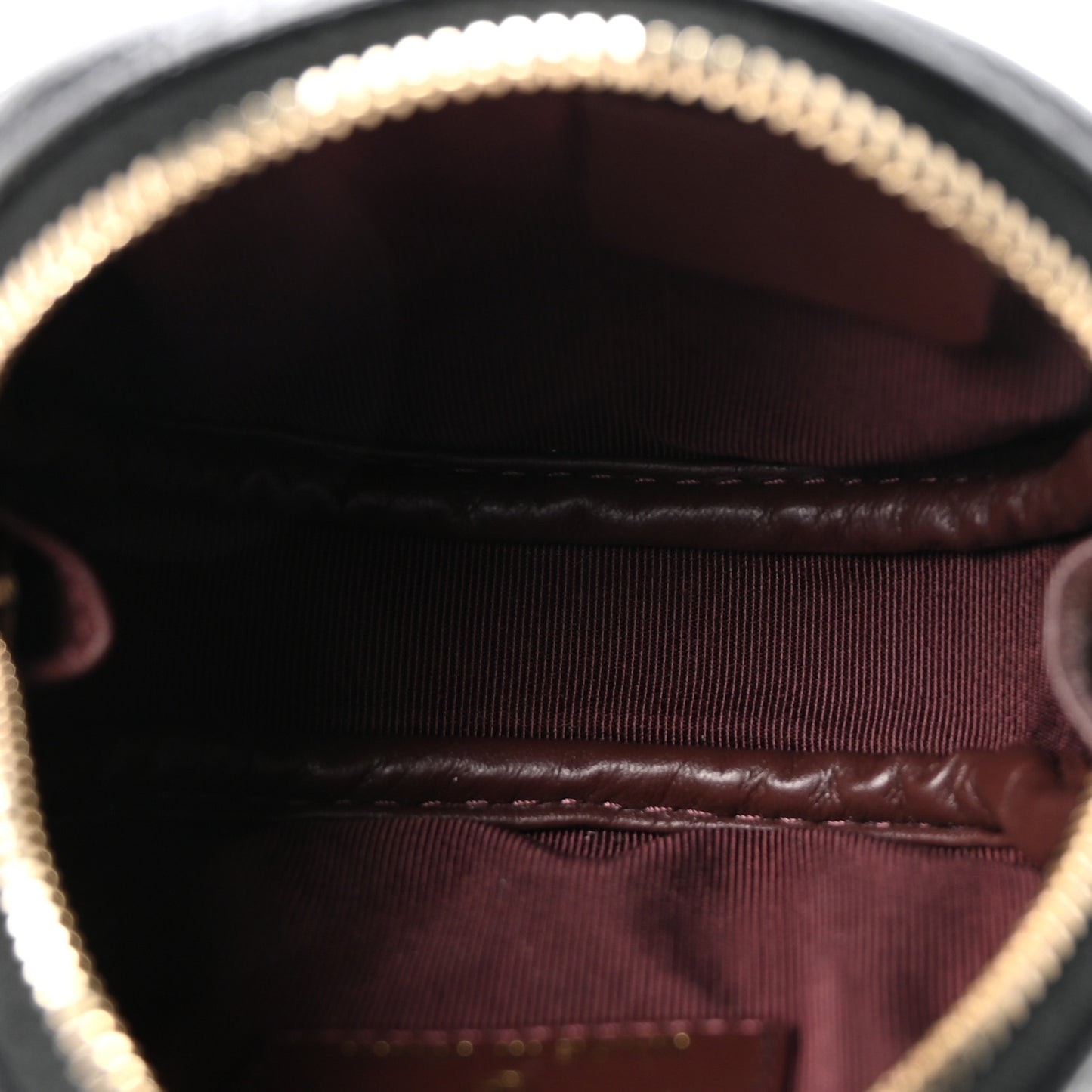 Caviar Quilted Zip Around Classic Coin Purse Black