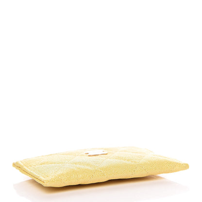 Chanel Iridescent Caviar Quilted Card Holder Yellow 4 of 8