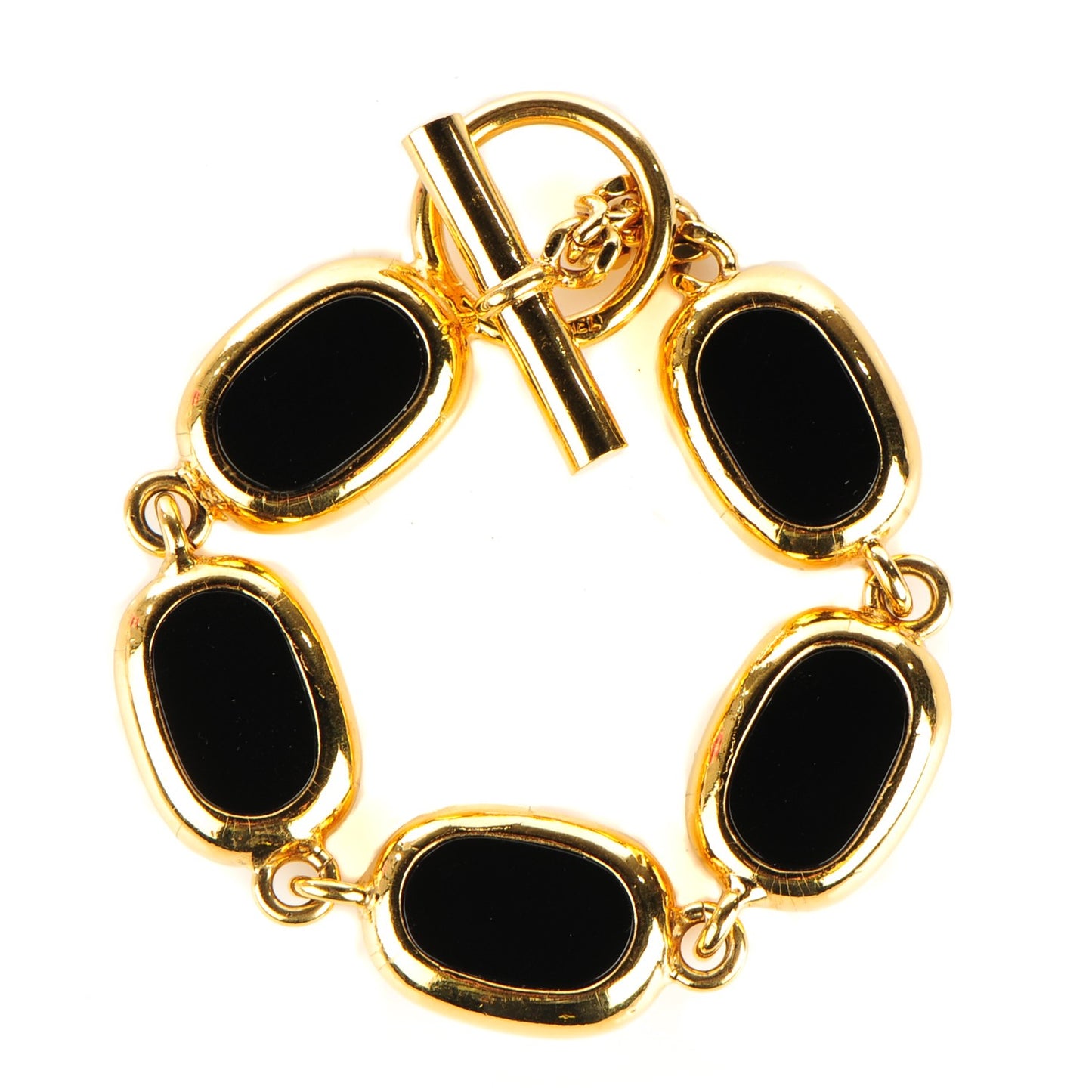 Resin Bracelet Black Gold