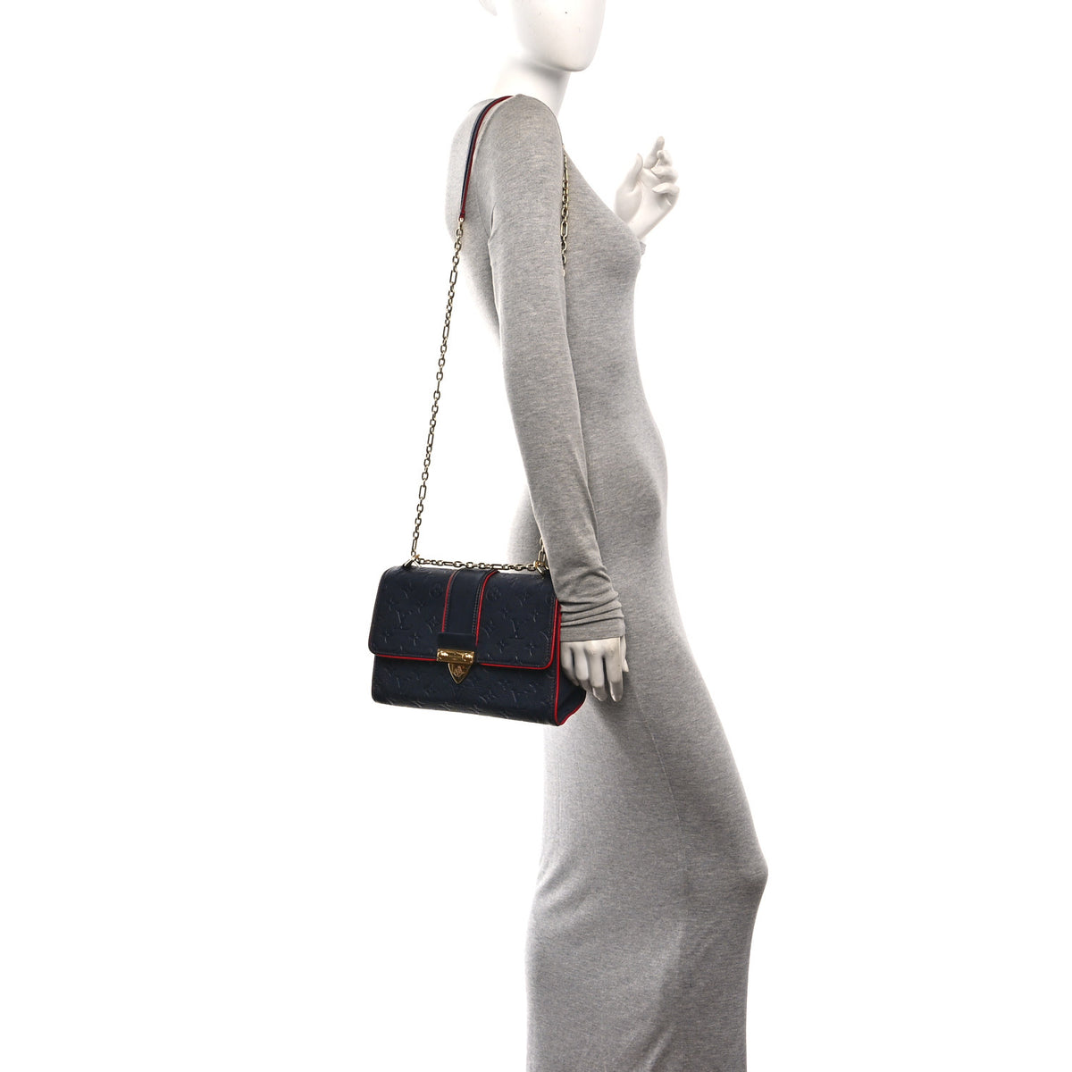 Louis Vuitton Empreinte Saint Sulpice PM Marine Rouge 2 of 14