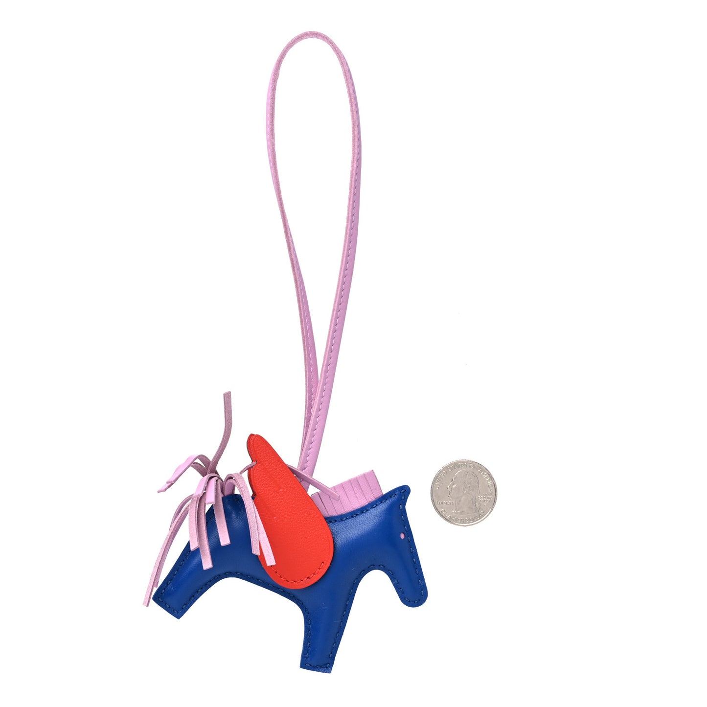 Milo Lambskin Grigri Rodeo Pegase Horse Bag Charm PM Bleu France Mauve Sylvestre Capucine