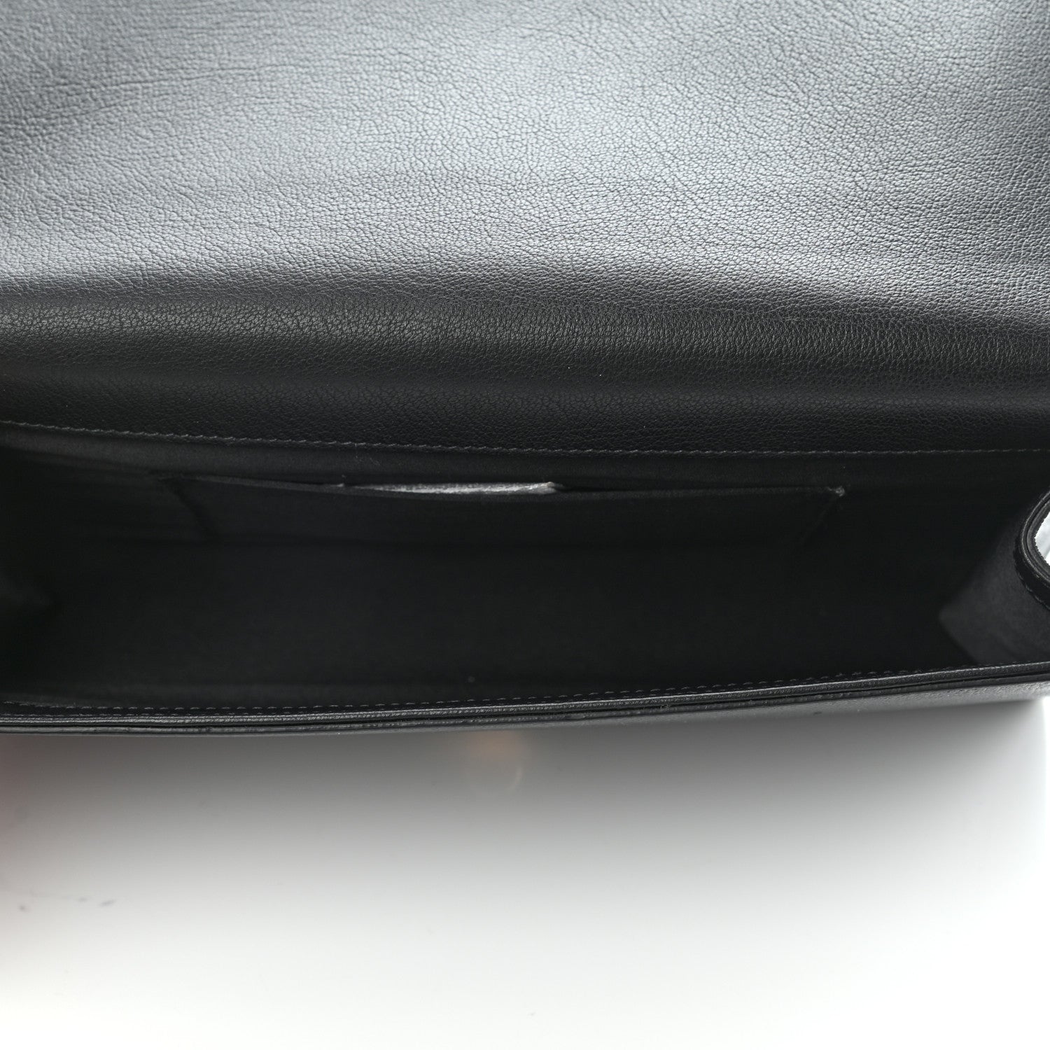 Saint Laurent Calfskin Monogram Large Belle De Jour Clutch Black 5 of 7