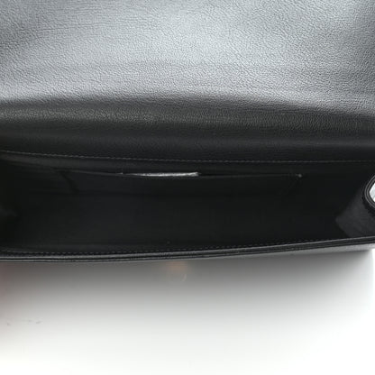 Saint Laurent Calfskin Monogram Large Belle De Jour Clutch Black 5 of 7