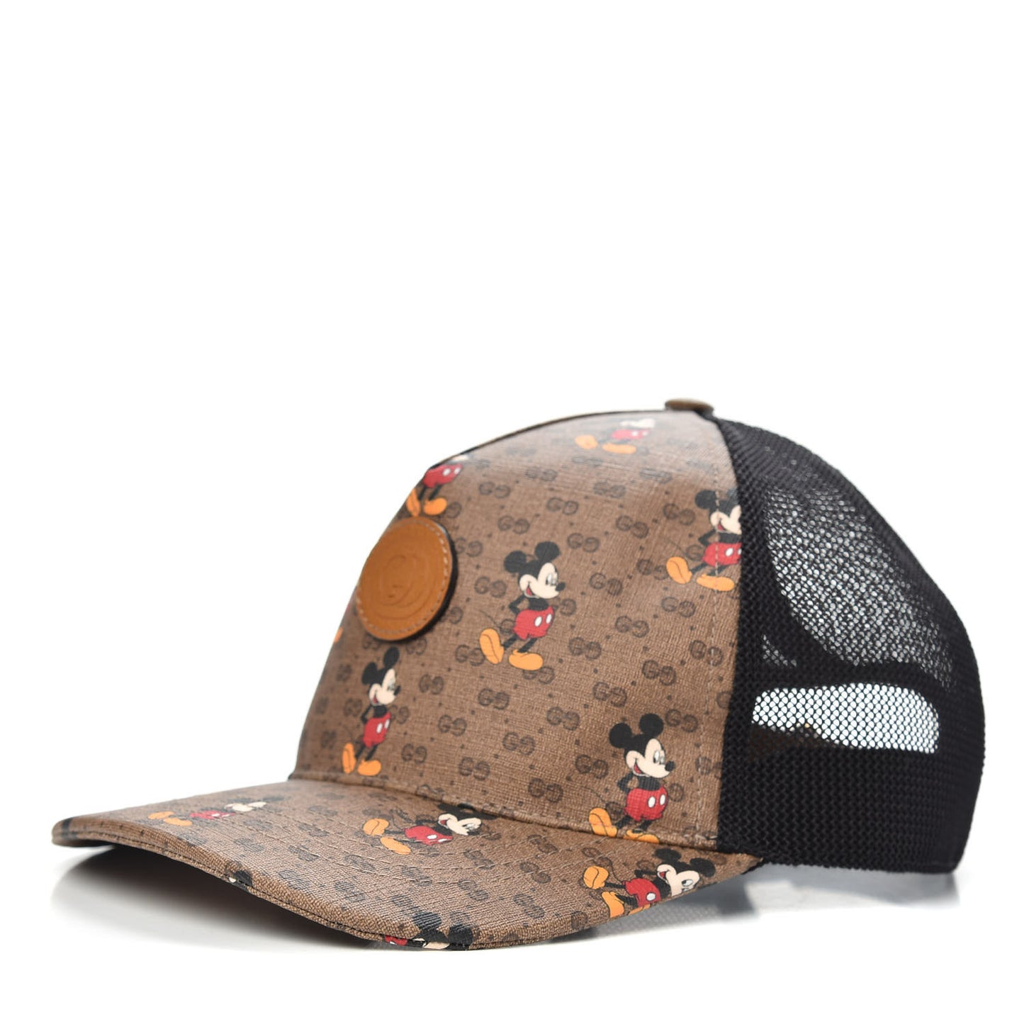 X DISNEY Mini Vintage GG Supreme Monogram Mickey Mouse Baseball Hat XL Beige Vintage Sun Oil