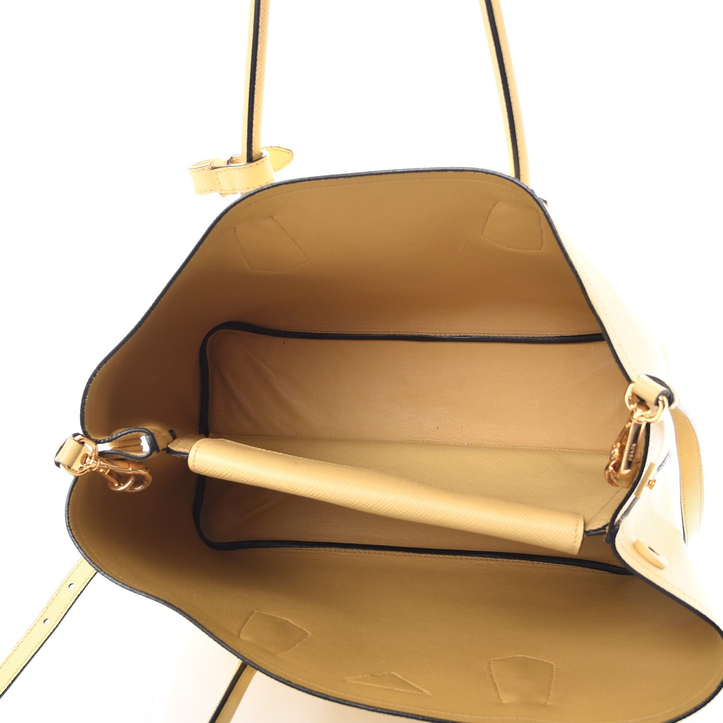 Saffiano Cuir Medium Double Bag Polline