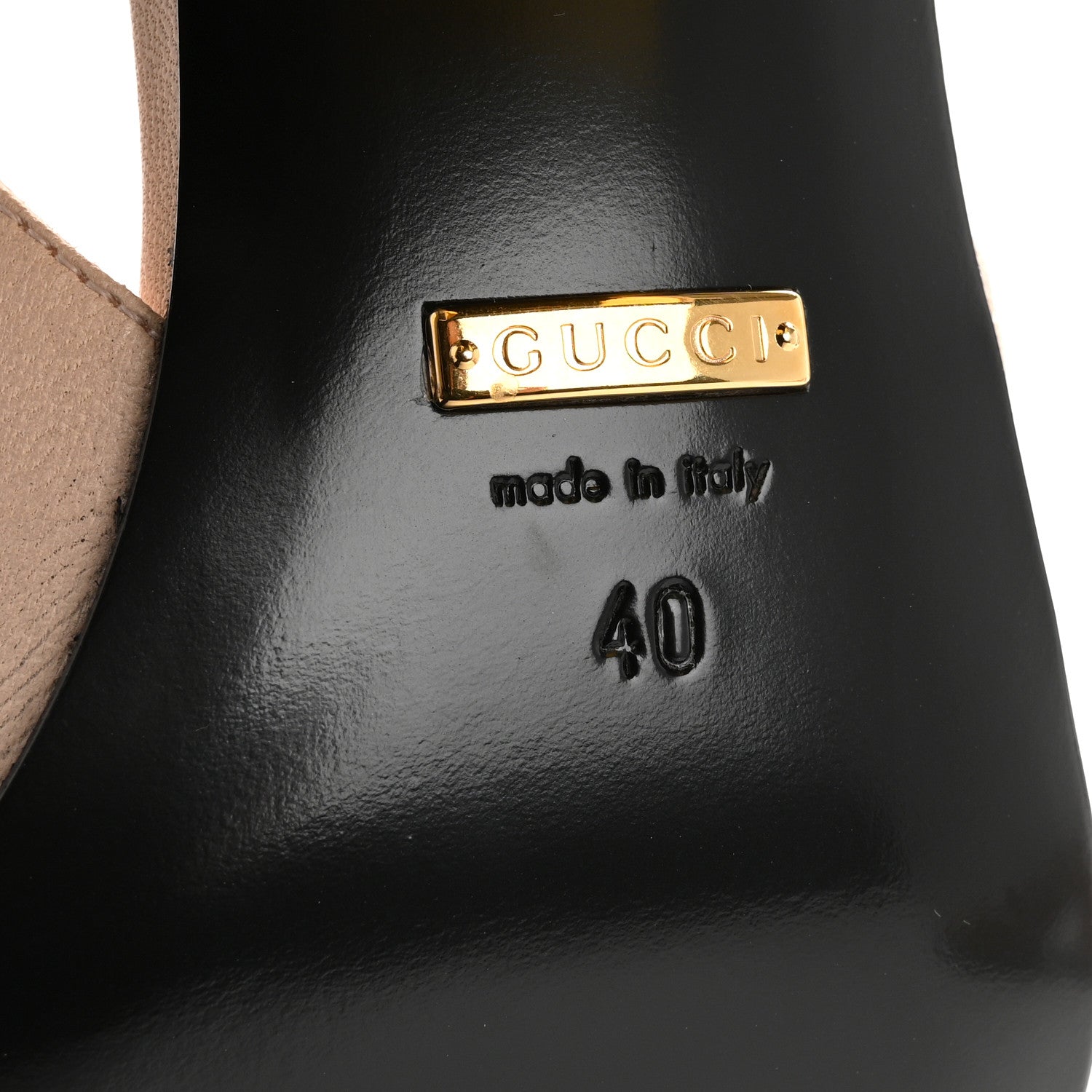 Gucci Malaga Kid Horsebit 75mm Slingback Pumps 40 Skin Rose 8 of 11