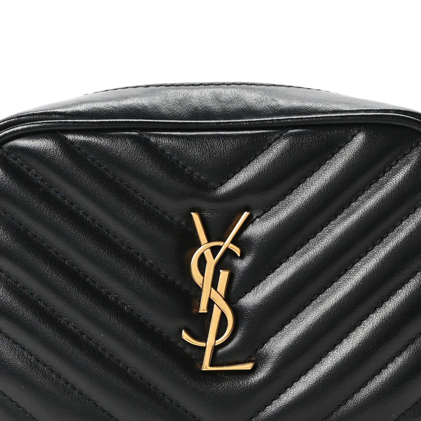 Calfskin Matelasse Monogram Lou Belt Bag Black