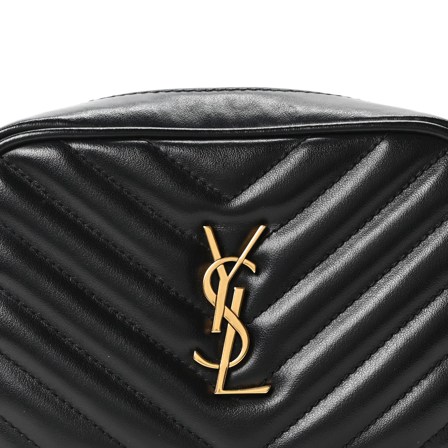 Saint Laurent Calfskin Matelasse Monogram Lou Belt Bag Black 7 of 9