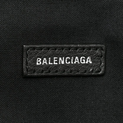 Balenciaga Smooth Calfskin Logo Large Everyday Beltpack Black White 6 of 9