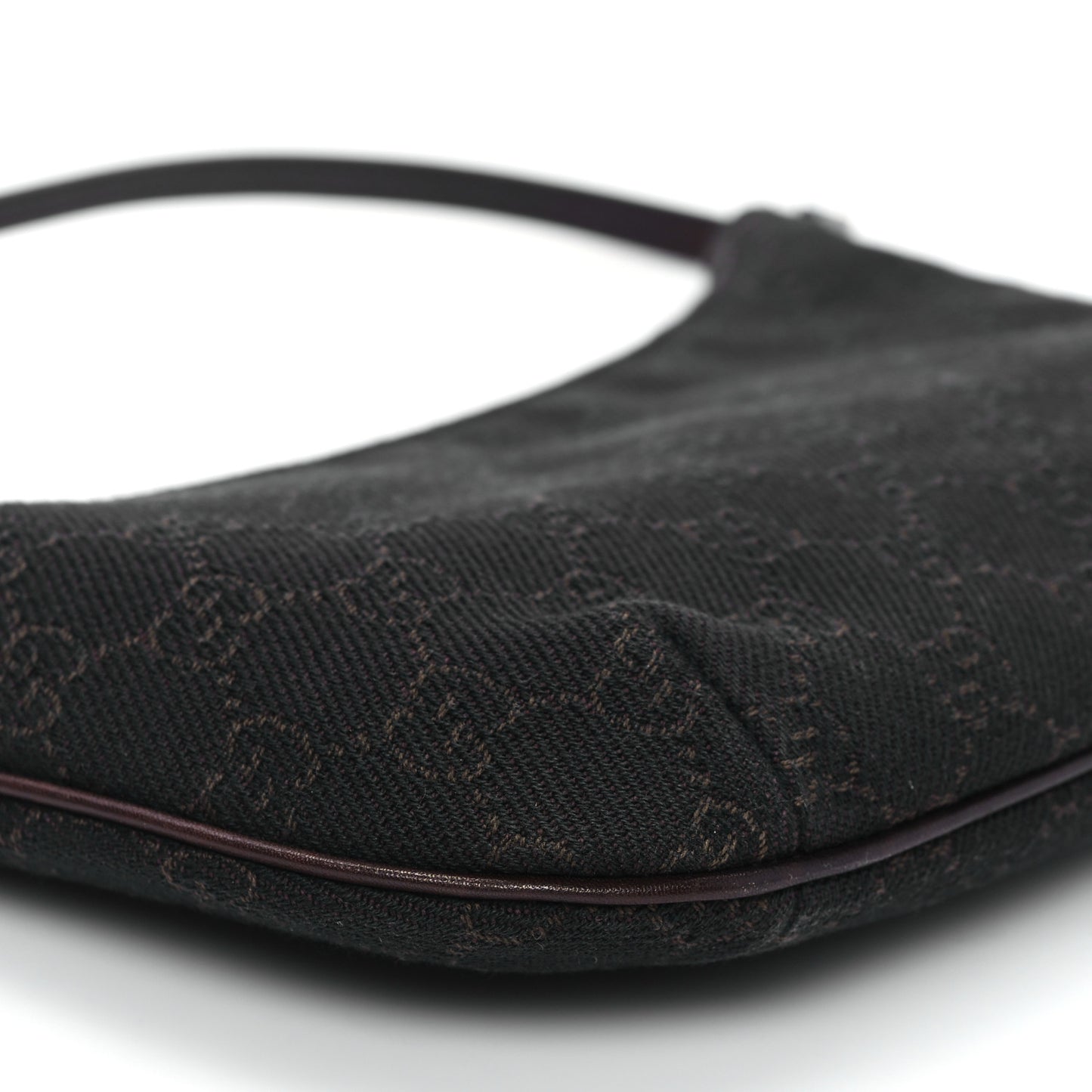 Denim Monogram Pochette Dark Brown