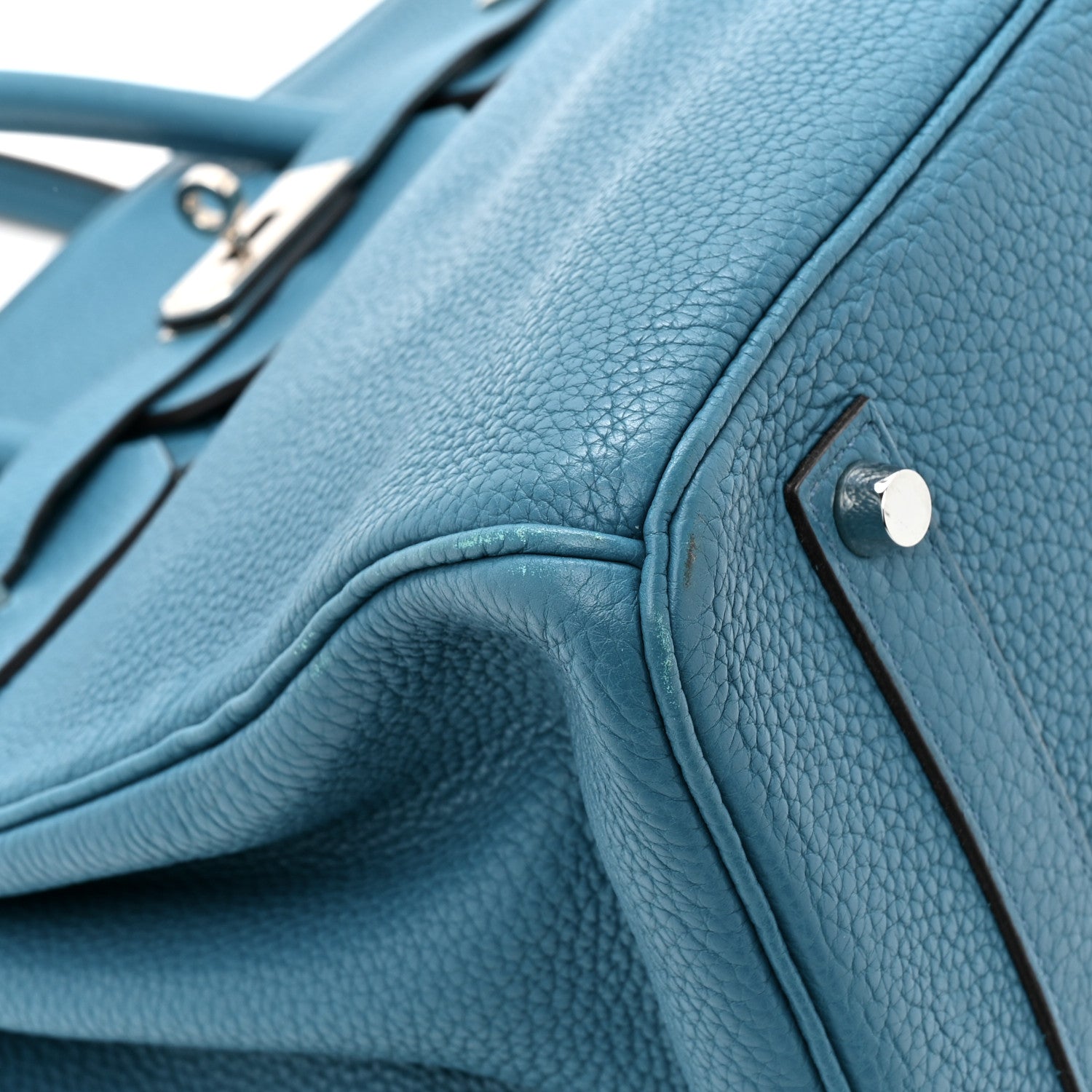 Hermes Taurillon Clemence BIRKIN 35 Bleu de Galice 10 of 12