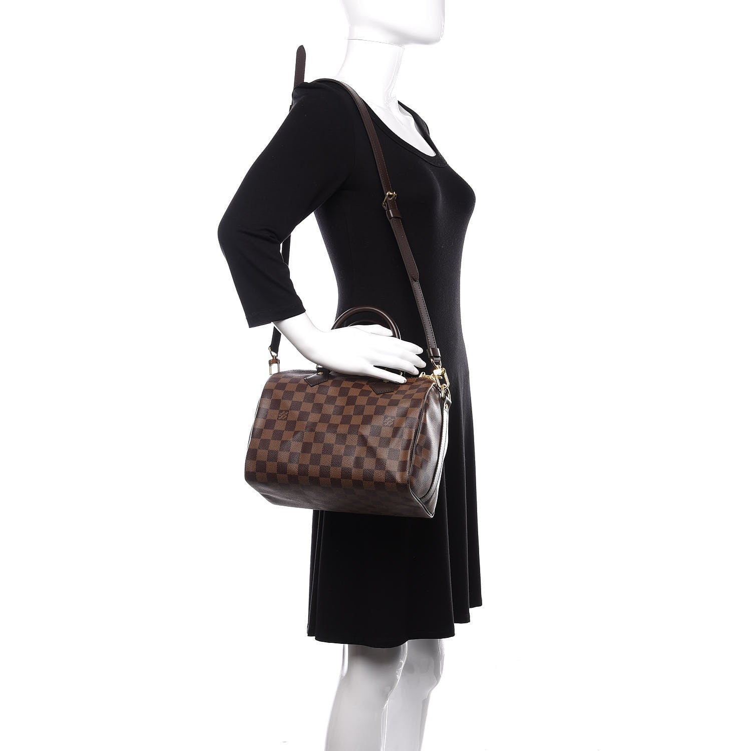 Louis Vuitton Damier Ebene Speedy Bandouliere 25 2 of 10