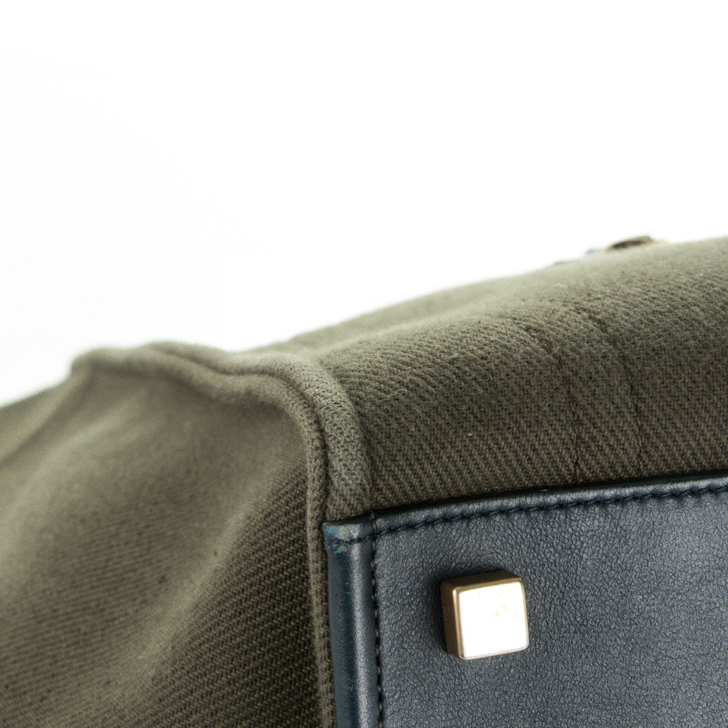 Celine Cotton Canvas Medium Phantom Luggage Olive 9 of 12