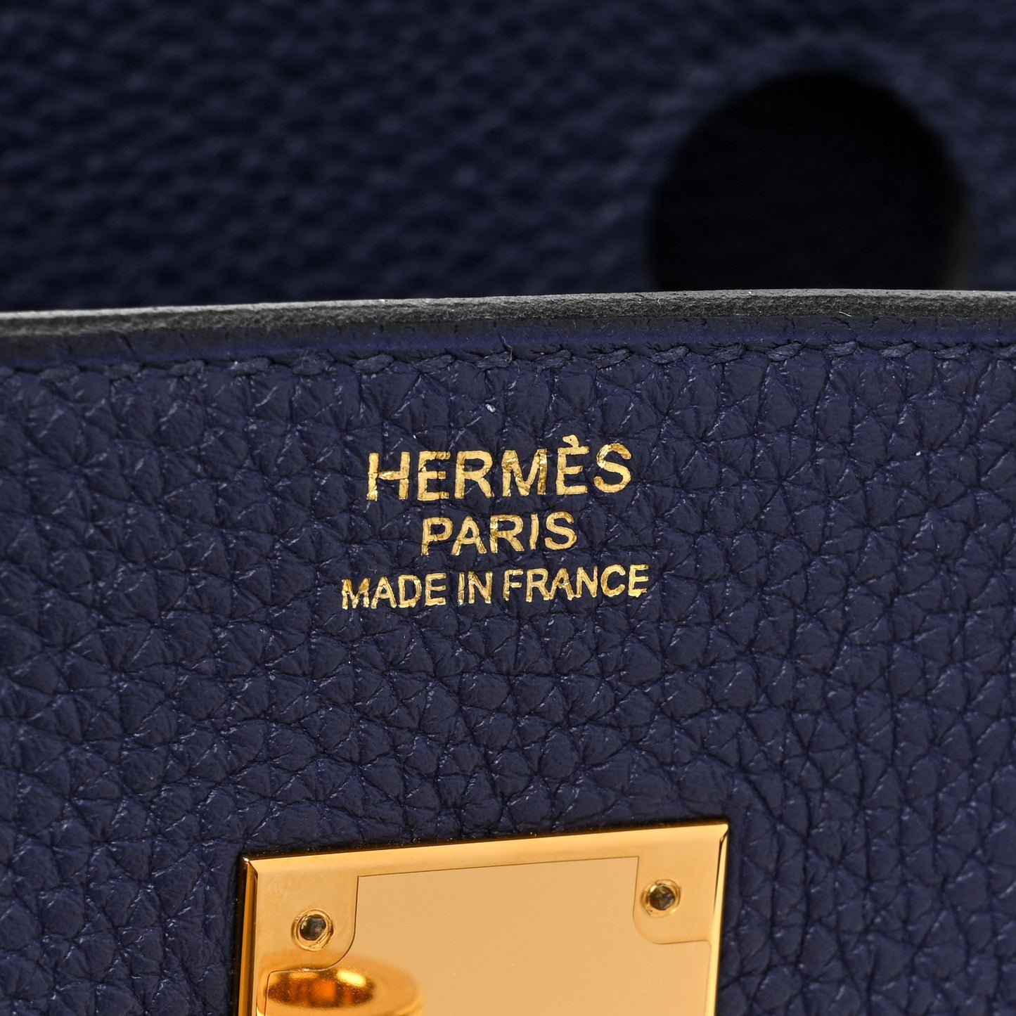 Togo Birkin 30 Bleu Encre