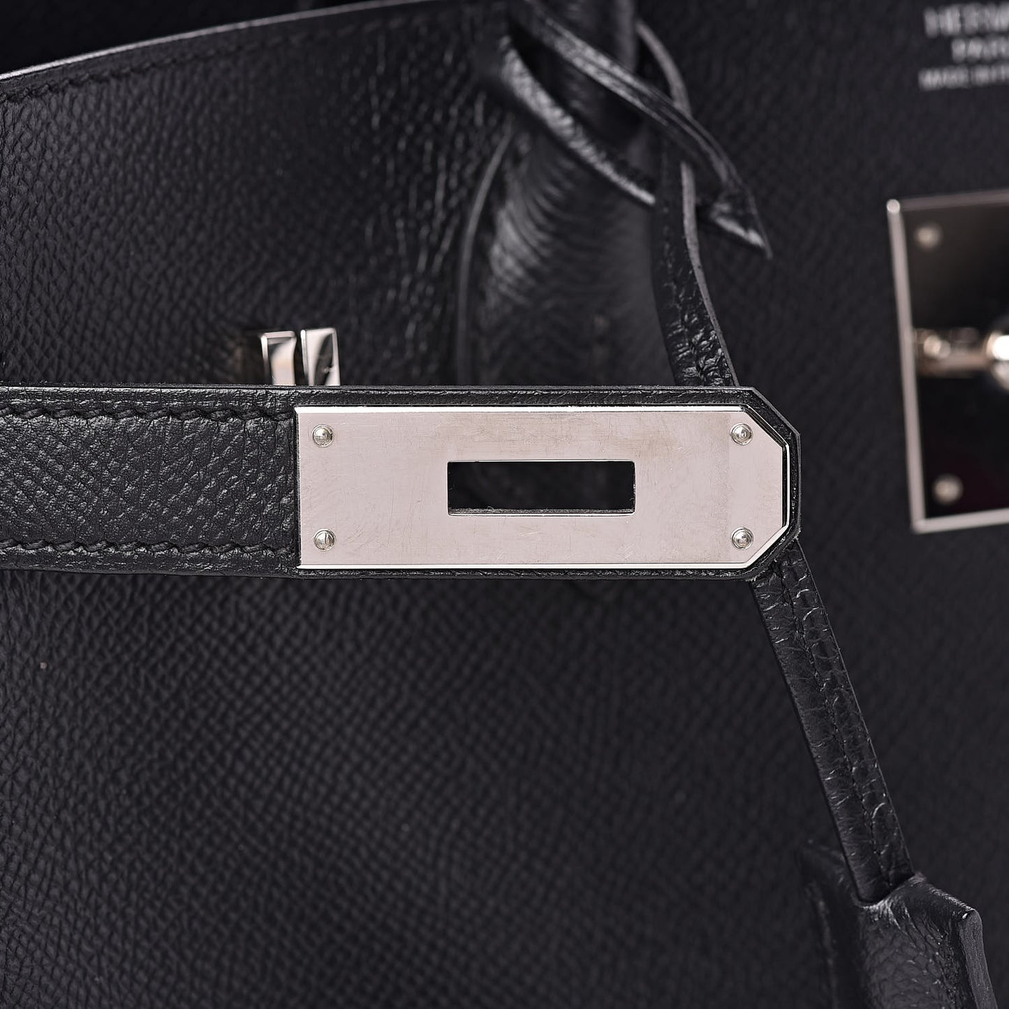 Epsom Birkin 30 Black
