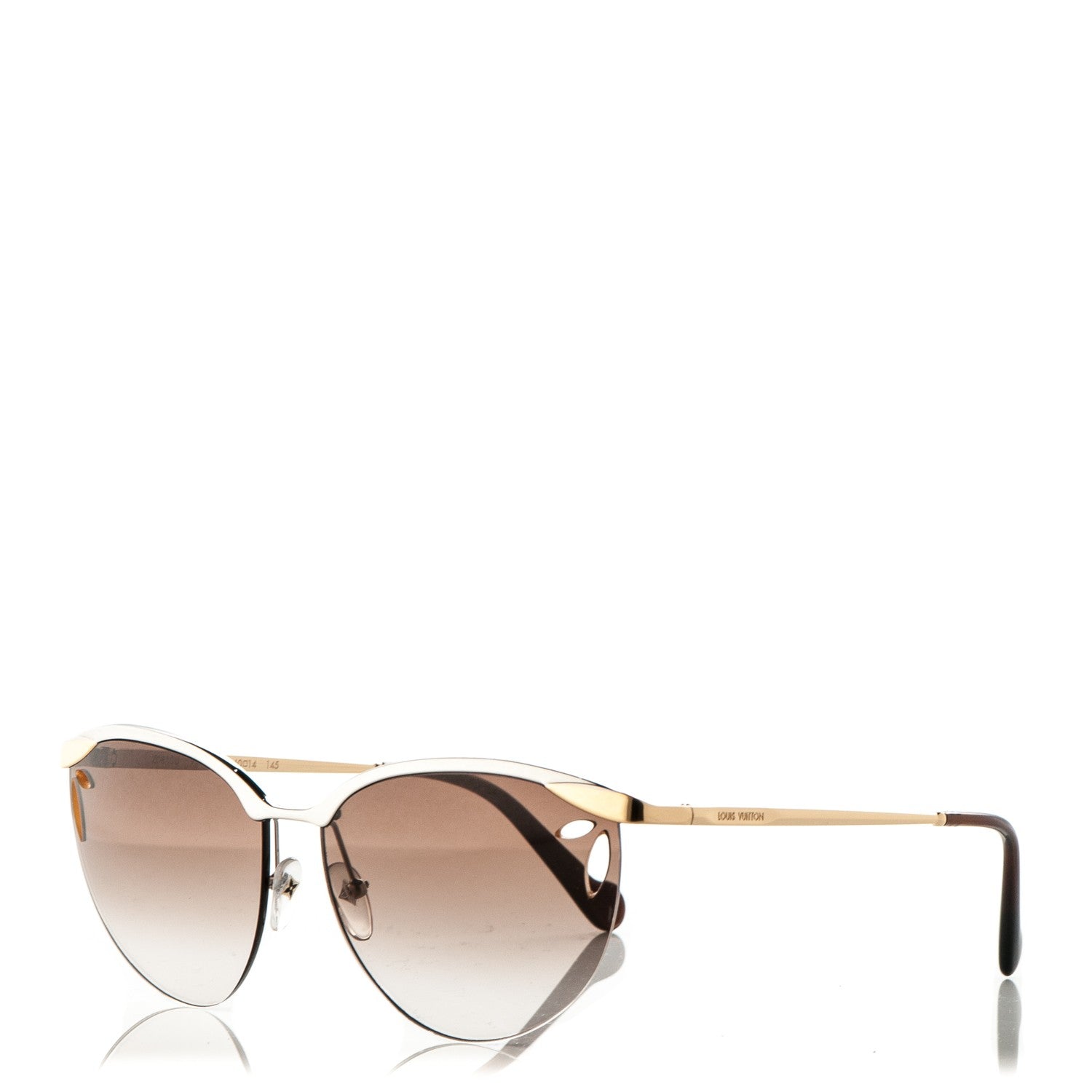 Louis Vuitton Lila Pilot Sunglasses Z0810U Brown Glitter 1 of 6