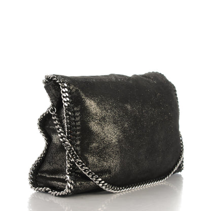 Stella McCartney Chamois Shiny Dotted Falabella Fold Over Tote Ruthenium 3 of 6