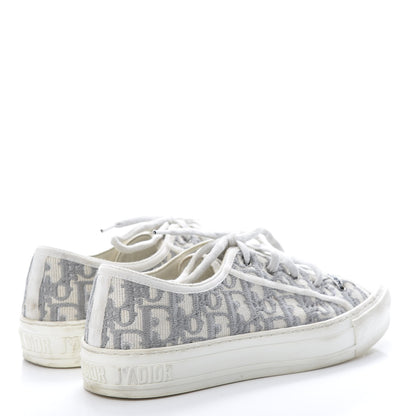 Christian Dior Canvas Oblique Walk'N'Dior Low Top Sneakers 39.5 Grey Stone 4 of 10