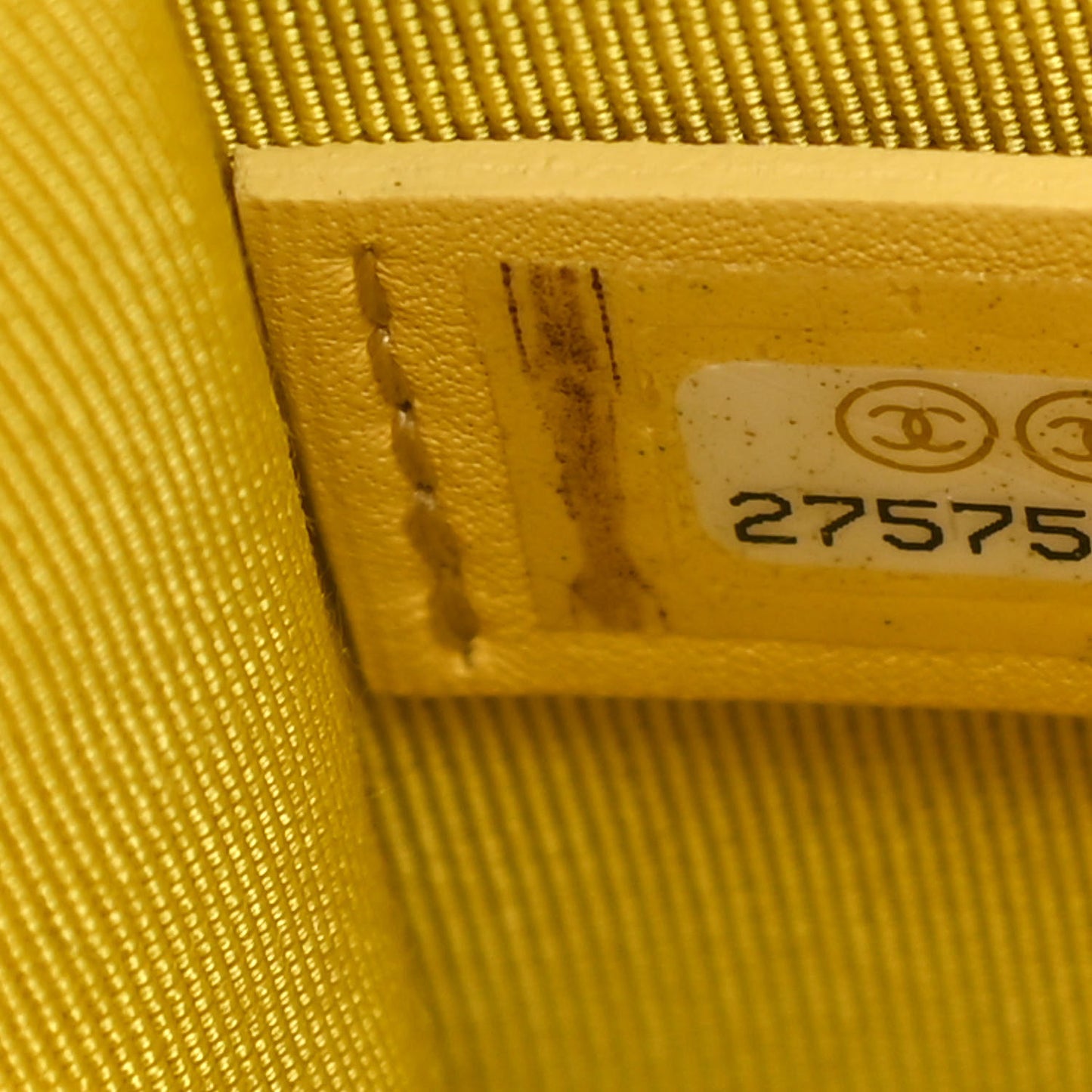Lambskin Quilted North South Boy Flap Yellow