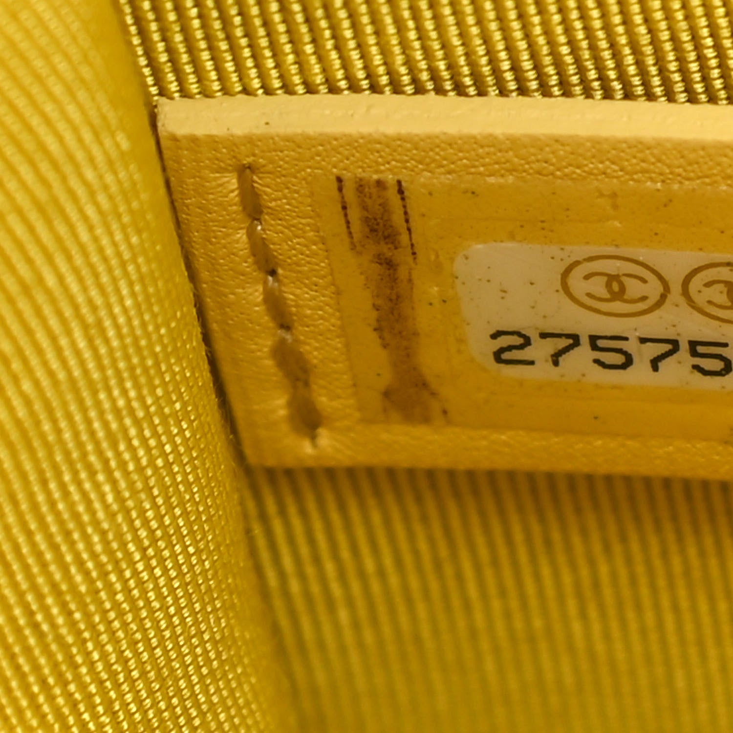Chanel Lambskin Quilted North South Boy Flap Yellow 7 of 11