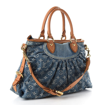 Louis Vuitton Denim Neo Cabby MM Blue 3 of 9