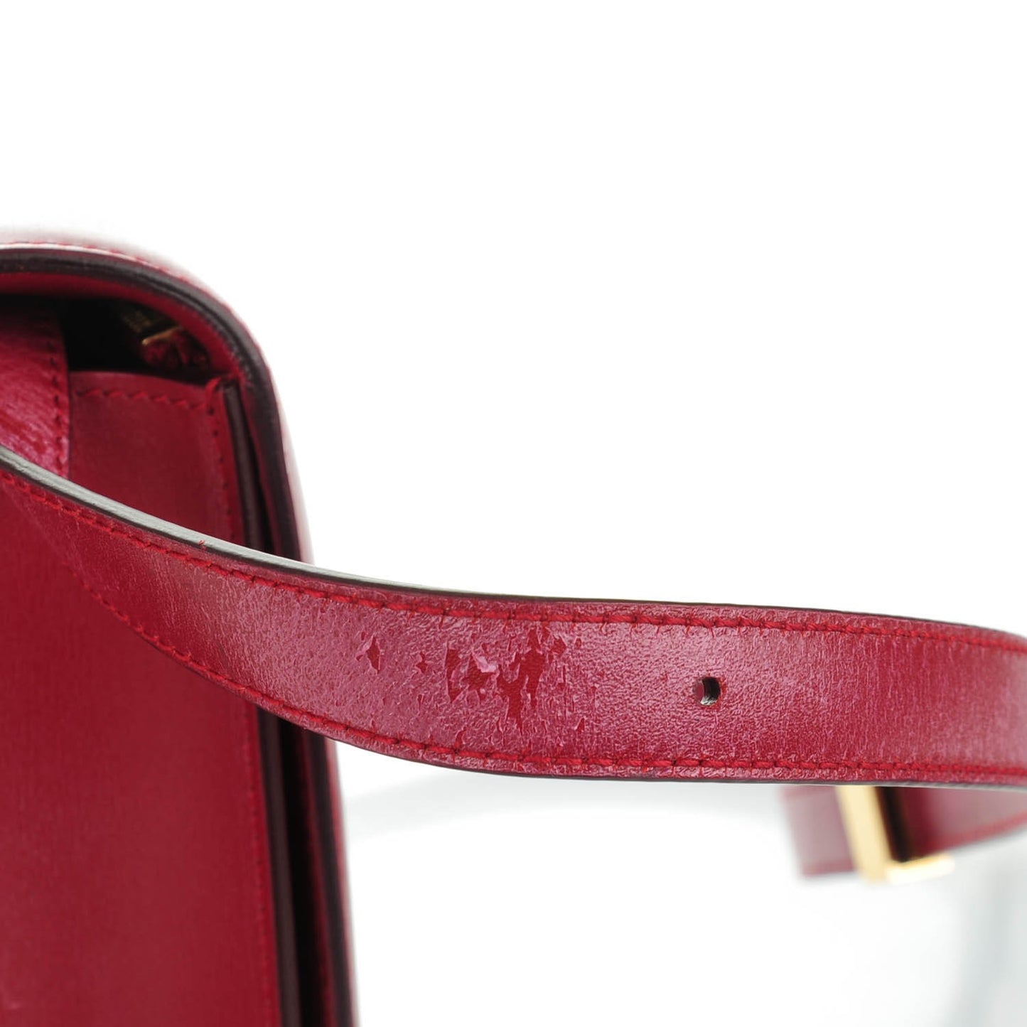 Box Calfskin Medium Classic Box Flap Bag Red