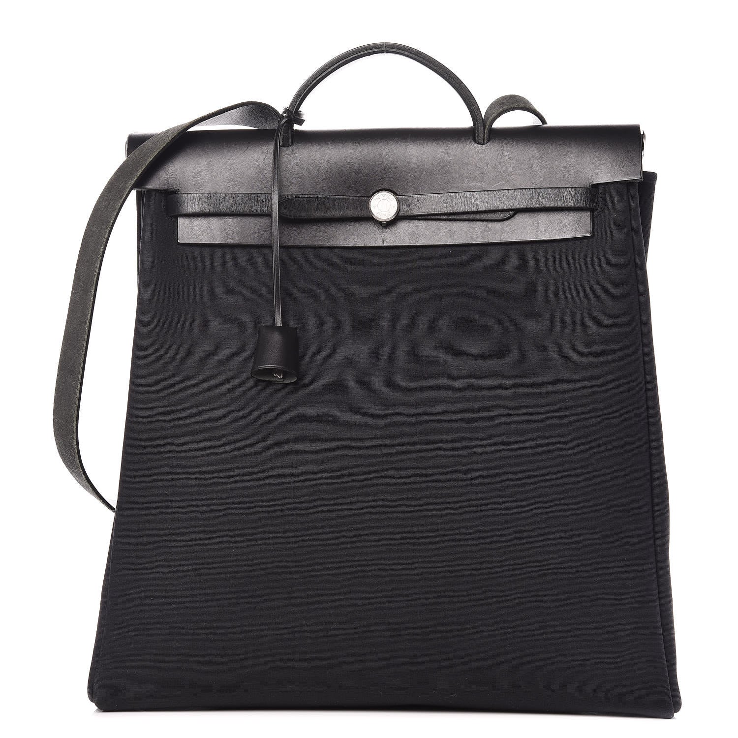 Hermes Toile Vache Calfskin Herbag 39 MM Black 1 of 24